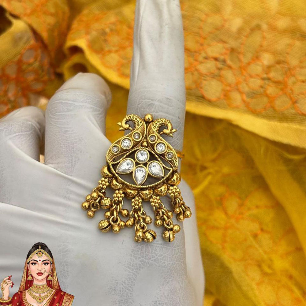 Jewel Addiction Ethnic Elegance Kundan Ring