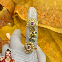 Jewel Addiction Ethnic Elegance Kundan And Pearl Ring