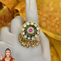 Jewel Addiction Ethnic Elegance Kundan And Pearl Ring