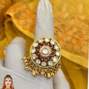 Jewel Addiction Ethnic Elegance Kundan And Pearl Ring