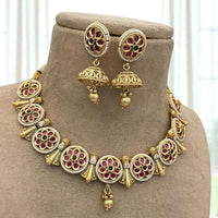 Jewel Addiction Timeless Royal Kundan And Pearl Necklace Set