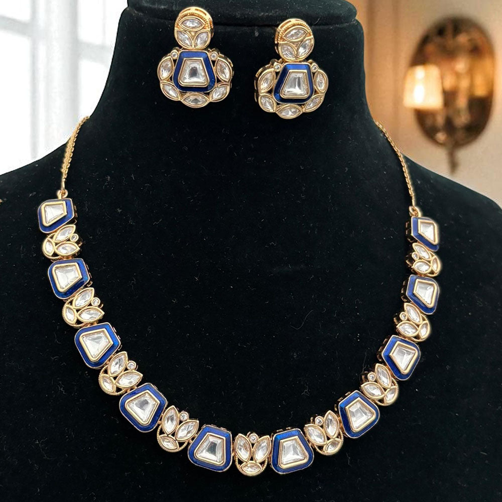 Jewel Addiction Sparkle Shine Royal Kundan Necklace Set