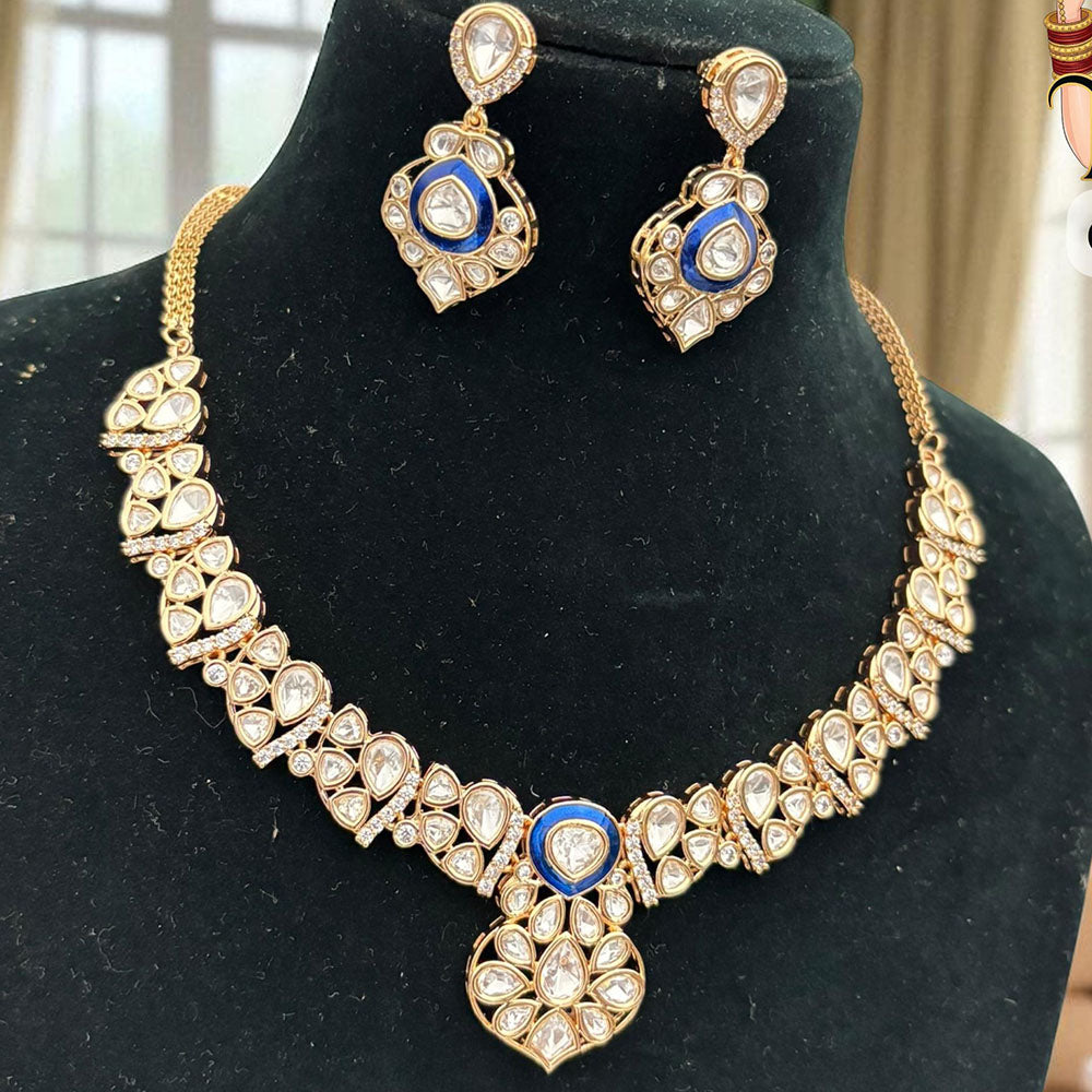 Jewel Addiction Sparkle Shine Royal Kundan Necklace Set