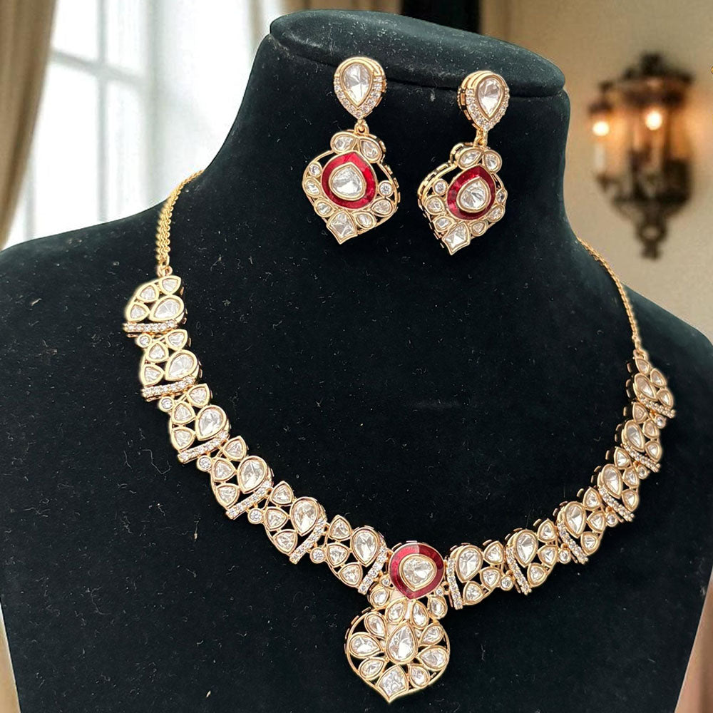 Jewel Addiction Sparkle Shine Royal Kundan Necklace Set