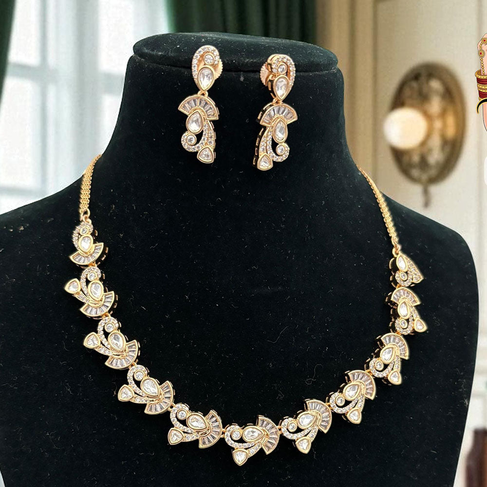 Jewel Addiction Sparkle Shine Royal Kundan Necklace Set