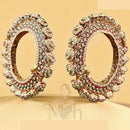 Jewel Addiction Sparkling Glow Kundan And Pearls Meenakari Bangles Set