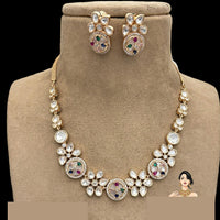 Jewel Addiction Luxury Polki Kundan Necklace Set For Wedding And Festive Wear