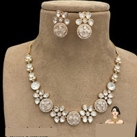 Jewel Addiction Luxury Polki Kundan Necklace Set For Wedding And Festive Wear