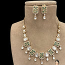 Jewel Addiction Luxury Polki Kundan Necklace Set For Wedding And Festive Wear