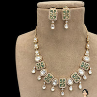 Jewel Addiction Luxury Polki Kundan Necklace Set For Wedding And Festive Wear