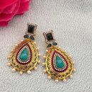 Jewel Addiction Ethnic Glow Pota And Austrain Stone Designer Dangler Earrings 