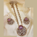 Jewel Addiction Traditional Pota Stone Meenakari And Pearl Long Necklace Set
