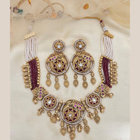 Jewel Addiction Timeless Royal Kundan And Pearl Necklace Set