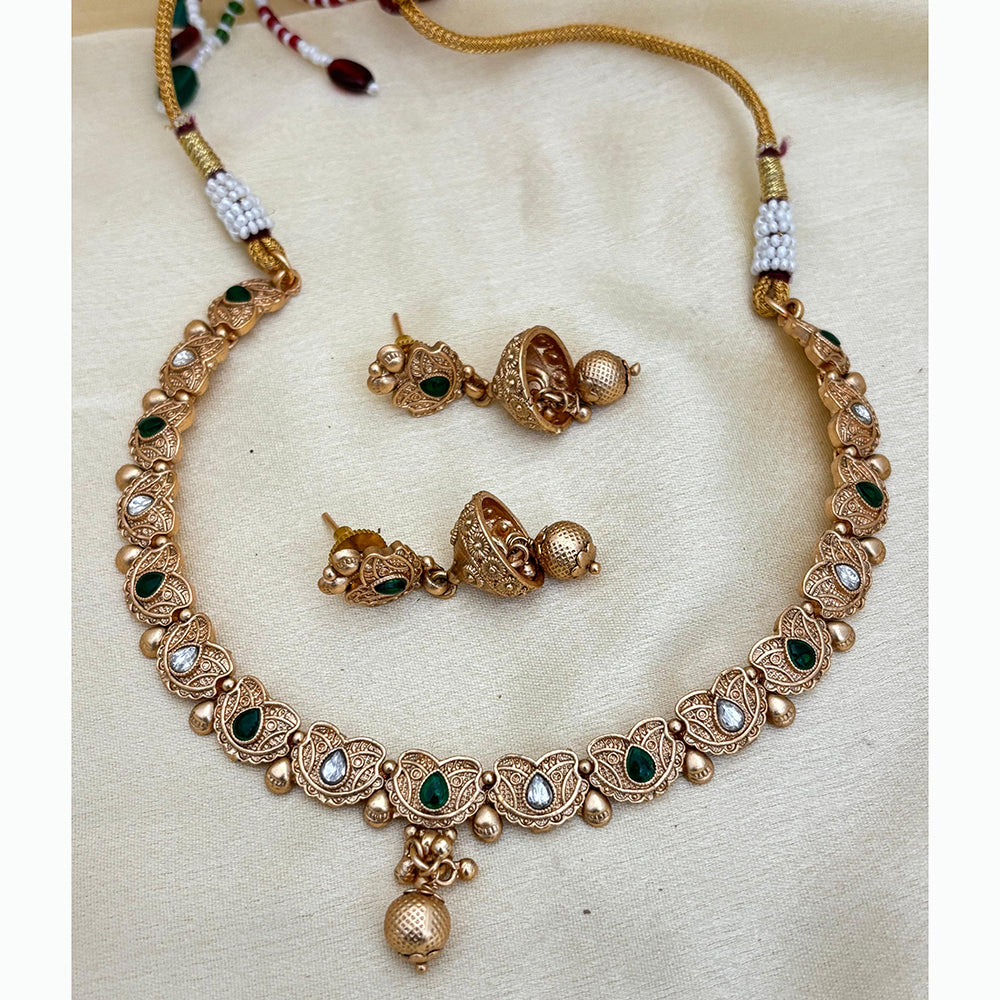 Jewel Addiction Elegant Crystal Stone Necklace Set Party and Wedding Wear