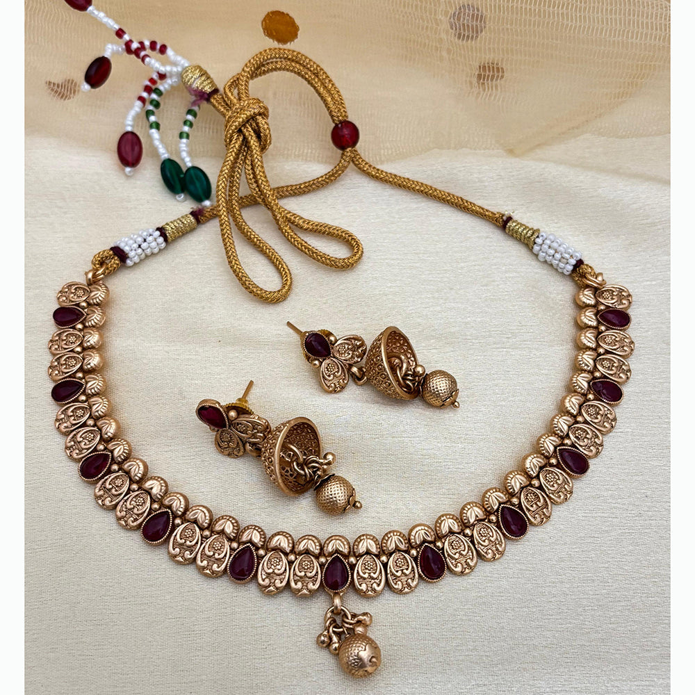 Jewel Addiction Elegant Crystal Stone Necklace Set Party and Wedding Wear