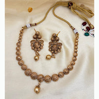 Jewel Addiction Elegant Gold Necklace Set Pure Gold Plated Design For All Occassions