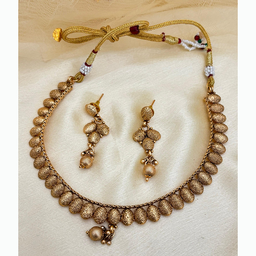 Jewel Addiction Elegant Gold Necklace Set Pure Gold Plated Design For All Occassions