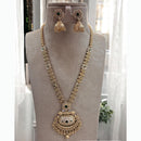 Jewel Addiction Ethnic Pota Stones Long Necklace Set for Party and wedding Outfits