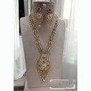 Jewel Addiction Enthic Gold Plated Pearl Long Necklace Set For Wedding Occassions