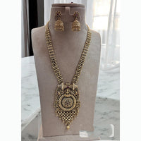 Jewel Addiction Intricate Temple Necklace Set with Goddess Design for Special Events