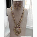 Jewel Addiction Enthic Gold Plated Pearl Long Necklace Set For Wedding Occassions