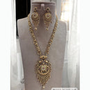Jewel Addiction Ethnic Pota Stones Long Necklace Set for Party and wedding Outfits