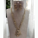 Jewel Addiction Ethnic Pota Stones Long Necklace Set for Party and wedding Outfits