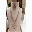 Jewel Addiction Classic Kundan And Pearl Stone Necklace Set Perfect For Wedding Wear