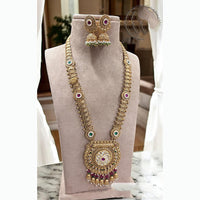 Jewel Addiction Classic Kundan And Pearl Stone Necklace Set Perfect For Wedding Wear 