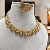 Jewel Adiction Stunning Gold Plated Necklace Set with Enthic Design for Weddings Occasions