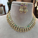 Jewel Addiction Exquisite Pota StoneNecklace Set for Festivals and Weddings