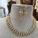 Jewel Addiction Exquisite Pota StoneNecklace Set for Festivals and Weddings
