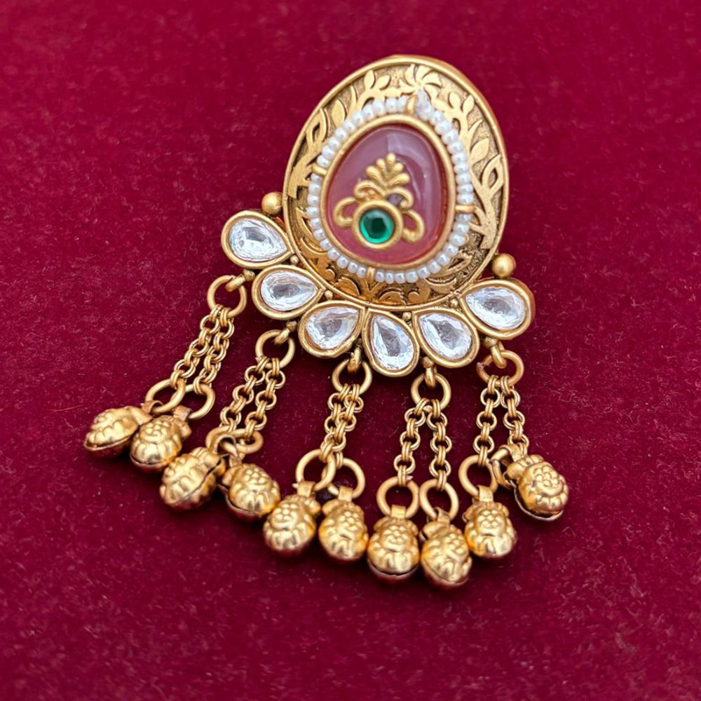 Jewel Addiction Glam Shine Pota Stone Designer Finger Ring