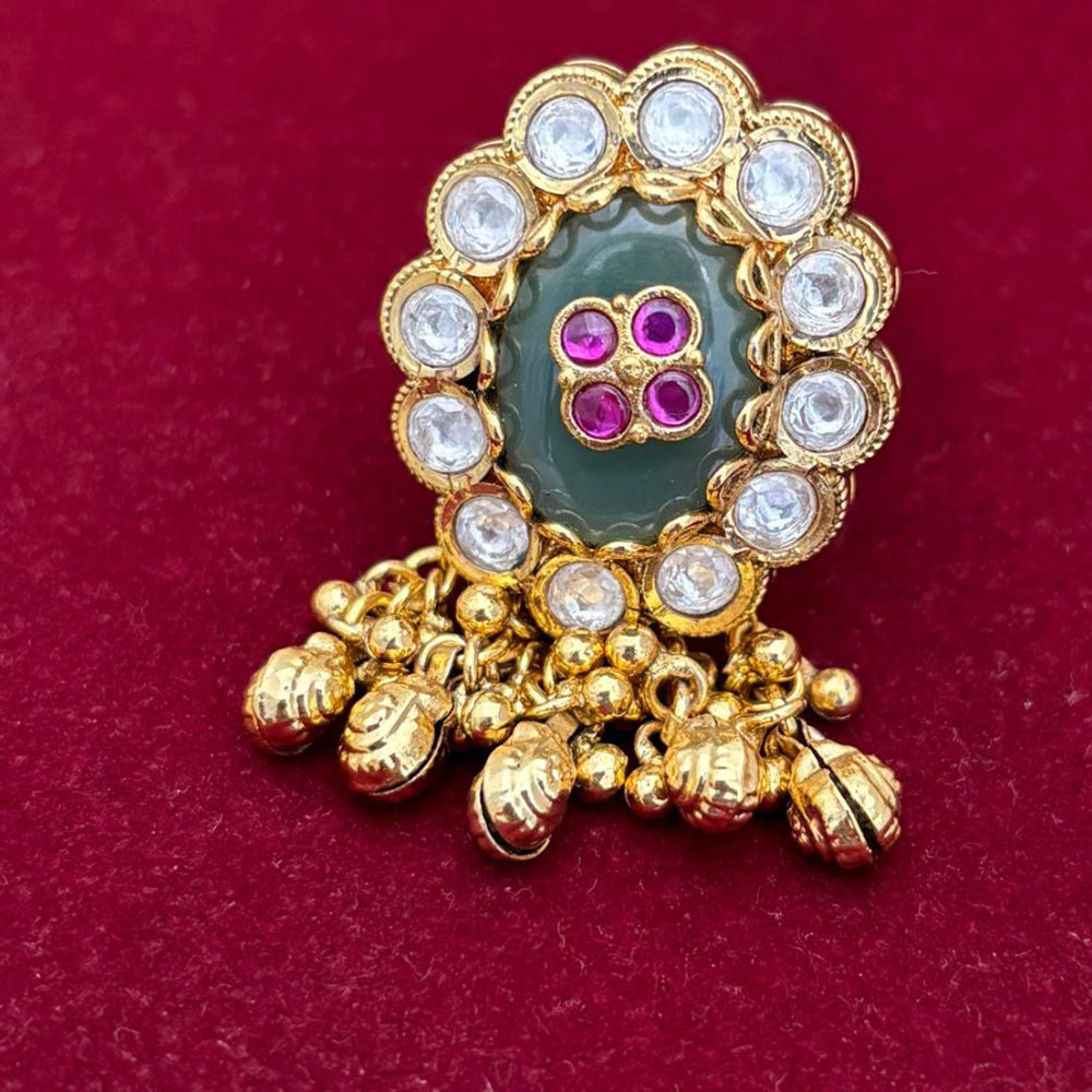 Jewel Addiction Glam Shine Pota Stone Designer Finger Ring