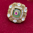 Jewel Addiction Glam Shine Pota Stone And Pearl Designer Finger Ring