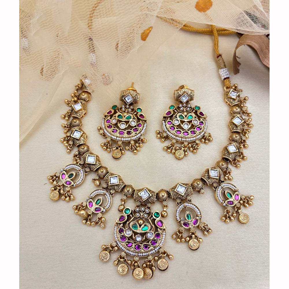 Jewel Addiction Timeless Grace Pota Stone And Pearl Necklace Set