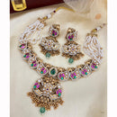 Jewel Addiction Timeless Grace Pota Stone And Pearl Necklace Set