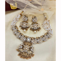 Jewel Addiction Timeless Grace Pota Stone And Pearl Necklace Set