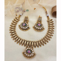 Jewel Addiction Enthic Gold Plated Pearl  Necklace Set For Wedding Occassions