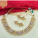 Jewel Addiction Designer Pota Stone And Pearl Necklace Set