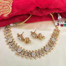 Jewel Addiction Designer Pota Stone And Pearl Necklace Set