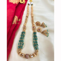 Jewel Addiction Designer Pota Stone And Pearl Necklace Set