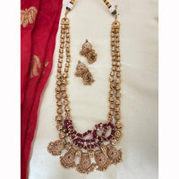 Jewel Addiction Designer Pota Stone And Pearl Necklace Set