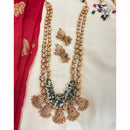 Jewel Addiction Designer Pota Stone And Pearl Necklace Set