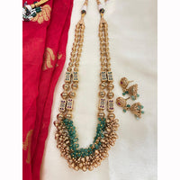 Jewel Addiction Designer Pota Stone And Pearl Necklace Set
