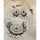 Jewel Addiction Luxury Polki Kundan And Pearl Choker Necklace Set