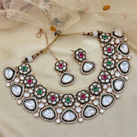 Jewel Addiction Luxury Polki Kundan Stone And Meenakari Necklace Set