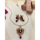 Jewel Addiction Pota Stone And Pearl Designer Pendant Set