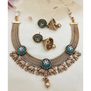 Jewel Addiction Traditional Pota Stone Elephant Design Necklace Set