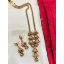 Jewel Addiction Pota Stone And Pearl Elegant Necklace Set